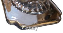 Vintage Clear Glass Dolphin Koi Fish Candlesticks Pair of KOI Candle Holders