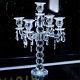 Vintage Crystal Candelabra Pillar Candle Holder Centerpiece Candlestick 5 Arms