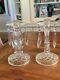 Vintage Crystal Candle Holders With Prisms