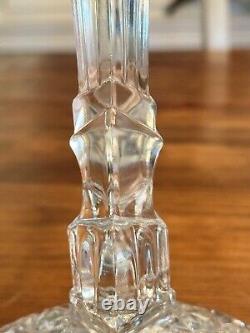 Vintage Crystal Candle Holders With Prisms