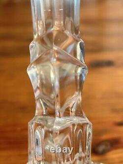 Vintage Crystal Candle Holders With Prisms