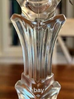 Vintage Crystal Candle Holders With Prisms