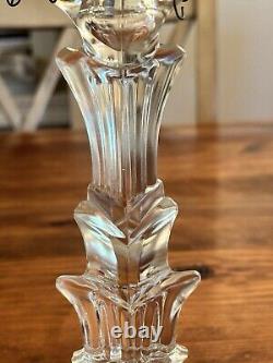 Vintage Crystal Candle Holders With Prisms