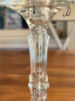 Vintage Crystal Candle Holders With Prisms