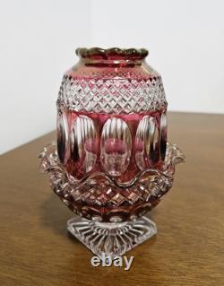 Vintage Fairy Lamp Westmorland Wakefield Ruby Red Fairy Lamp Candle Holder