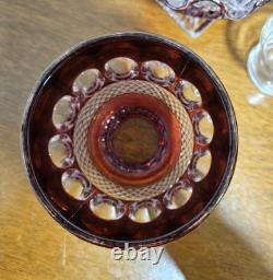 Vintage Fairy Lamp Westmorland Wakefield Ruby Red Fairy Lamp Candle Holder