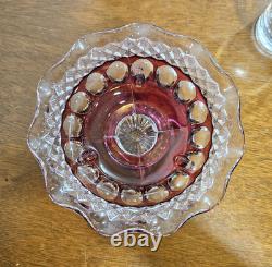 Vintage Fairy Lamp Westmorland Wakefield Ruby Red Fairy Lamp Candle Holder