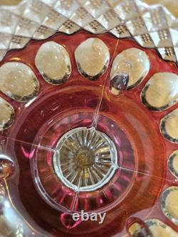 Vintage Fairy Lamp Westmorland Wakefield Ruby Red Fairy Lamp Candle Holder