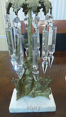 Vintage Girandole Candelabra With Prisms