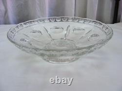 Vintage Glass Bowl & Candleabra Candle Holder Set 3 Pieces Table Decoration