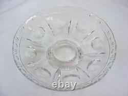 Vintage Glass Bowl & Candleabra Candle Holder Set 3 Pieces Table Decoration