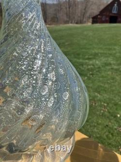 Vintage Glass Candlestick Holders. Very Heavy Glass. Rare Style & Hard To Find