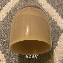Vintage Glassybaby Candle Holder GOLDS YELLOWS Hand Blown Glass Round Bowl Art