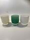 Vintage Glassybaby Lot Of 3baby Cream Celebrate Candle Holder Withlabel