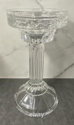 Vintage Godinger Shannon Crystal Fairy Lamp Large Pair Votive Candle Holders 12