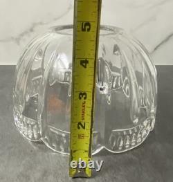 Vintage Godinger Shannon Crystal Fairy Lamp Large Pair Votive Candle Holders 12