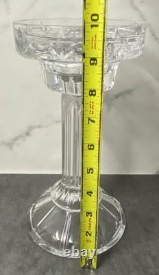 Vintage Godinger Shannon Crystal Fairy Lamp Large Pair Votive Candle Holders 12