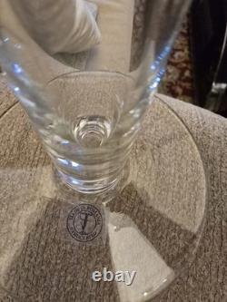 Vintage Hand Crafted Glass Candleholders, Made In Romania. Set Of 2, 14 H