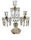 Vintage Heisey Old Williamsburg 3-light Candelabra Including Crystal Prisms