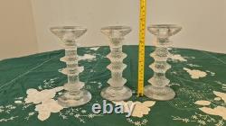 Vintage Iittala Finland Glass Candle Holders
