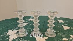Vintage Iittala Finland Glass Candle Holders
