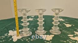 Vintage Iittala Finland Glass Candle Holders