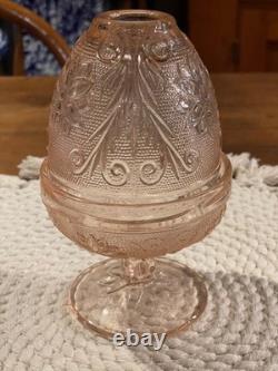 Vintage Indiana Glass Chantilly Pattern Fairy Lamp