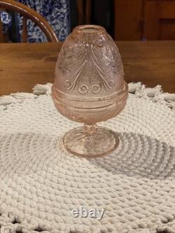 Vintage Indiana Glass Chantilly Pattern Fairy Lamp