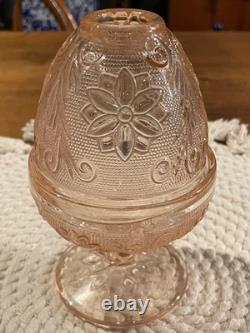 Vintage Indiana Glass Chantilly Pattern Fairy Lamp