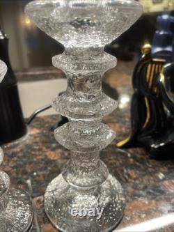 Vintage Ittala FESTIVO Art Glass Candle Holders Set of 4