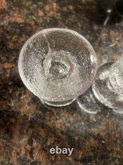 Vintage Ittala FESTIVO Art Glass Candle Holders Set of 4