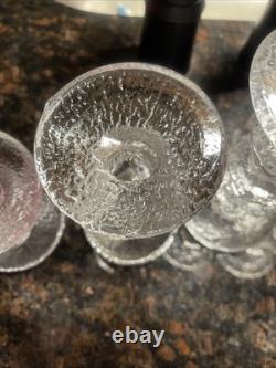 Vintage Ittala FESTIVO Art Glass Candle Holders Set of 4