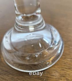 Vintage L. E. Smith Amberina Moon & Stars Pedestal Fairy Lamp Candle Holder GLOWS