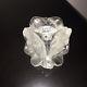 Vintage Lalique Crystal 3 Anemones Candle Holders