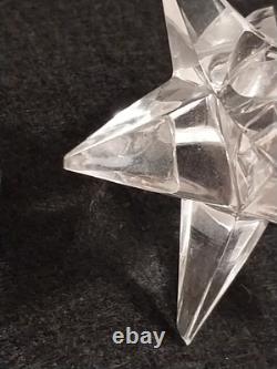 Vintage MCM Set of 4 Rosenthal 9-Point Crystal Star Candle Holders