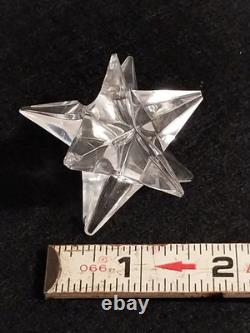 Vintage MCM Set of 4 Rosenthal 9-Point Crystal Star Candle Holders
