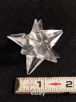 Vintage MCM Set of 4 Rosenthal 9-Point Crystal Star Candle Holders