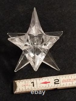 Vintage MCM Set of 4 Rosenthal 9-Point Crystal Star Candle Holders