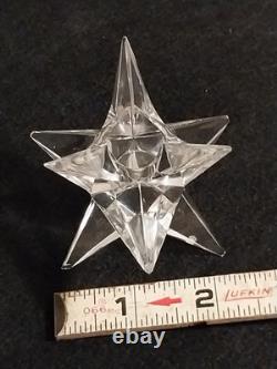 Vintage MCM Set of 4 Rosenthal 9-Point Crystal Star Candle Holders