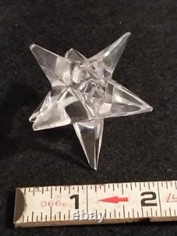 Vintage MCM Set of 4 Rosenthal 9-Point Crystal Star Candle Holders