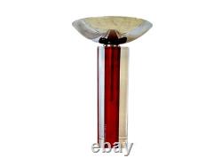 Vintage Murano Venini Candelboi Set of Three Glass Candle Holders