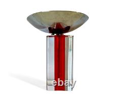 Vintage Murano Venini Candelboi Set of Three Glass Candle Holders
