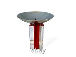 Vintage Murano Venini Candelboi Set of Three Glass Candle Holders