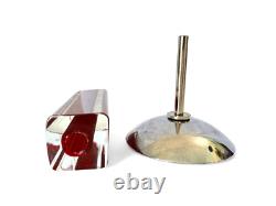 Vintage Murano Venini Candelboi Set of Three Glass Candle Holders