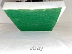 Vintage Ornate Pair Brass Filigree Crystal Prisms Candle Holders Marble Bases