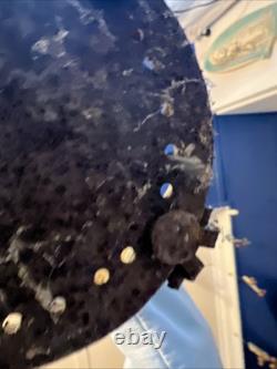 Vintage Outdoor Candle Holder Hanging Metal Stained Glass