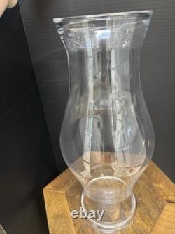 Vintage Pair Blenko Hurricane Candle Holders CW-10 Colonial Williamsburg