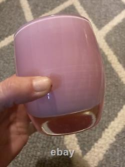 Vintage Pink Glassybaby GOODNESS Pre-Triskelon Hand Blown Glass Candle Holder