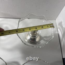 Vintage Preisner 26 Sterling Silver Weighted Candle Holders With Extra Glass