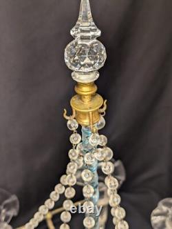 Vintage Prism Glass Candelabra 21 Tall